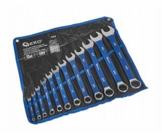 Geko Leštěné očkoploché klíče s protiskluzovou gumovou ru...