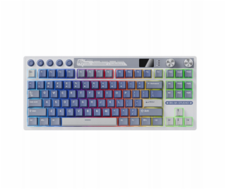 Royal Kludge Herní klávesnice RK M87 Ocean Blue s béžovým...