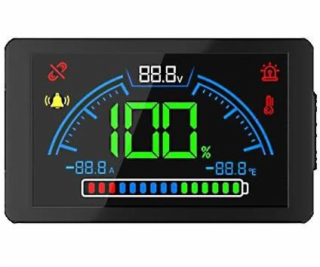 Volt Monitor výkonu LiFePO4 LCD MPA100 baterie