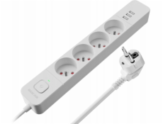 Defender Prodlužovací kabel SFS 133 1,5 m, 4 zásuvky, 3x USB, bílý