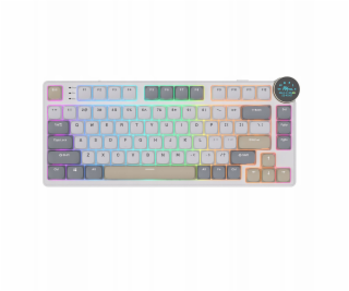 Royal Kludge Herní klávesnice RK N80 Pearly Dawn s hnědým...