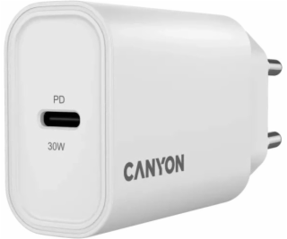Canyon Nabíječka OnCharge 30CL Max Power 30W 1xPD EU bílá