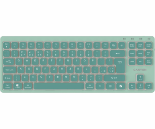 Canyon Klávesnice OnType 10 Low Profile EN Wireless Green