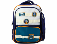 Lean Školní batoh s penálem Space Patches tmavě modrý 16l
