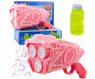 LeanToys Bublinková pistole na baterie LED mýdlové světlo
