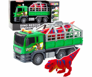 LeanToys Nákladní vůz s figurkou pro přepravu dinosaurů