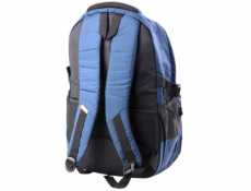 Lean Funkční městský batoh s 9 kapsami, tmavě modrý, 35 l