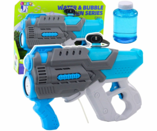 LeanToys Elektrická vodní bublinková pistole 2v1 šedomodr...