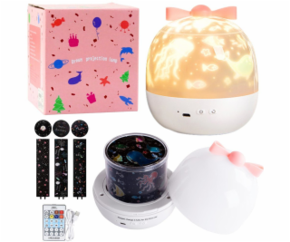 LeanToys Hvězdný projektor pro noční světlo pro děti se 6...