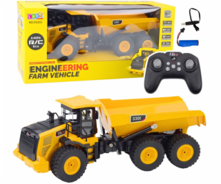 LeanToys Dálkově ovládaný RC transportér sklápěče, zvuky ...