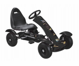 Super-Toys F618 Černá šlapací motokára
