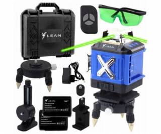 Lean 4D laserová vodováha 16 linek, pouzdro, 2 baterie, m...