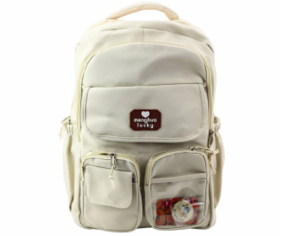 Lean Městský školní batoh Kapybara Přívěsek na klíče Béžo...