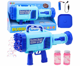 LeanToys Velká elektrická bublinková pistole modrá