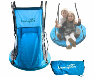 Lean Sport Houpací stan na houpačku Čapí hnízdo modrý 90-...