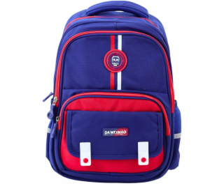 Lean Školní batoh s hrudním popruhem, tmavě modrá, červen...
