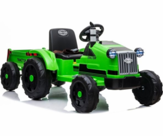 Lean Cars Bateriový traktor s přívěsem CH9959 zelený