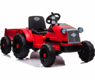 Lean Cars Bateriový traktor s přívěsem CH9959 červený