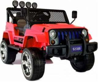 Lean Sport Car na baterie S2388 Jeep Red 4x45W