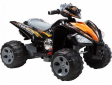 Lean Cars Bateriová čtyřkolka s velkými koly, černá