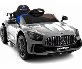 Lean Sport elektromobil Mercedes GTR stříbrně lakovaný