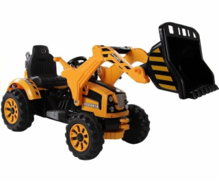 Lean Sport Bateriový traktor s lžící rýpadla, oranžový