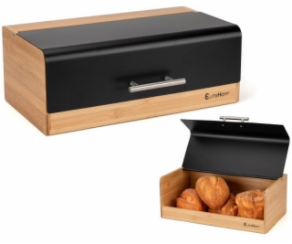 Elitehoff Bambusová krabička na chléb, nádoba na chléb E-...