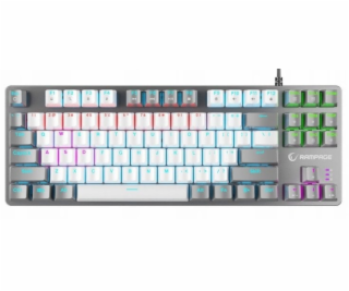 Rampage Mechanická herní klávesnice Snug RGB KRGD Red, bí...