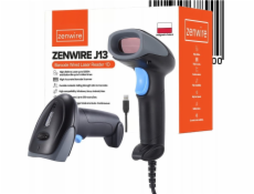 Zenwire Stacionární laserová čtečka čárových kódů kabelová, EAN, USB, 1D J13