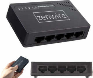 Zenwire 5portový gigabitový ethernetový switch, rozbočova...