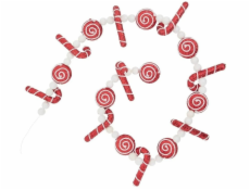 Atmosphera Vánoční girlanda s cukrovými hůlkami a sladkostmi, 180 cm