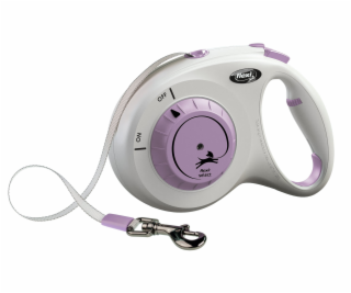 Flexi Vodítko Select M pásek 7m světle šedo-fialové