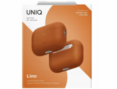 Uniq Lino - silikonový kryt pro AirPods Pro 3 oranžový