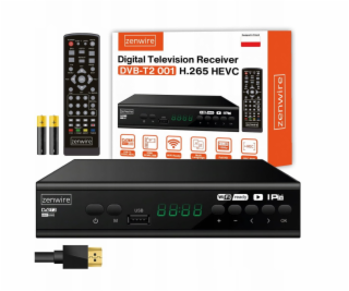 Zenwire Satelitní dekodérový tuner DVB-T2 HEVC H.265 Full...