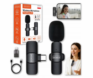 Zenwire Bezdrátový kondenzátorový mikrofon Mini Tie s kon...
