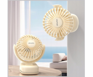 Awei Mini USB stolní ventilátor F45 s klipem 1200mAh bílý