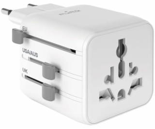 Puro Univerzální cestovní adaptér - bílý