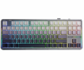 Aula Klávesnice F87 SpaceCrystal Switch (AUF87-GG-SC-E)