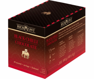 Richmont Černý čaj Richmond Black Chilli s čokoládou - 40x4g