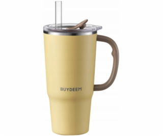 Mellow Yellow Termohrnek s brčkem BUYDEEM 700 ml, model D...