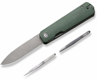 Cedrus Civivi Sendy Green Canvas Micarta skládací nůž, še...
