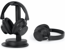 Muse | Balení 2 bezdrátových televizních sluchátek | M-288 CTV | Přes uši | Bluetooth | Černá