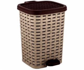 Katex Odpadkový koš s pedálem 12l RATAN - béžový / 272x24...