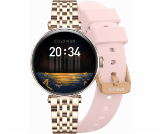 Gravity Chytré hodinky Smartwatch růžovo-zlaté, stříbrné,...