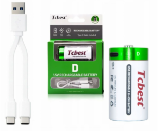 NoName Li-ion baterie D R20 4900 mAh Nabíjecí port USB-C ...