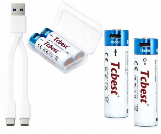 CSL-Computer 2x dobíjecí lithium-iontová baterie 18650 20...