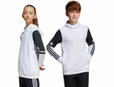 Adidas Dětská mikina s kapucí Squadra 25, bílá, JD4807, 128 cm