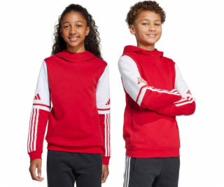 Adidas Dětská mikina s kapucí Squadra 25, červená, JD4805...