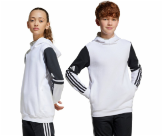 Adidas Dětská mikina s kapucí Squadra 25, bílá, JD4807, 1...