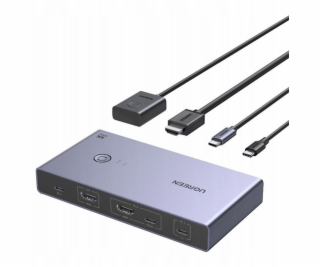 Ugreen CM731 2v1 USB-C + HDMI KVM přepínač
